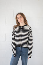 Load image into Gallery viewer, Piper Cardigan - Grey or Ivory/Black