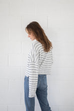 Load image into Gallery viewer, Piper Cardigan - Grey or Ivory/Black