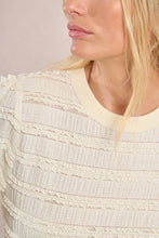 Load image into Gallery viewer, Lace Textured Striped Sweater - Black (Style LAF117DN)