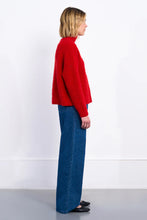 Load image into Gallery viewer, Textured Boxy Sweater - Red (Style ML10DH)