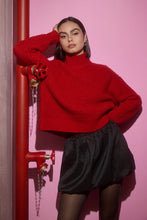 Load image into Gallery viewer, Textured Boxy Sweater - Red (Style ML10DH)