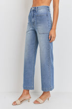 Load image into Gallery viewer, Eve Utility Jeans - Dark Denim - Fern Green - Medium Denim (DP649)