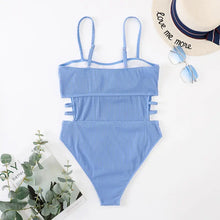 Load image into Gallery viewer, Cut Out Details Swimsuit - Blue