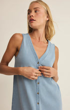 Load image into Gallery viewer, Solace Denim Mini Dress - Ocean Air Indigo