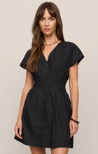 Load image into Gallery viewer, Mattie Striped Knit Mini Dress - Ash Black