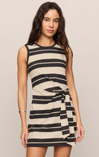 Load image into Gallery viewer, Mattie Striped Knit Mini Dress - Ash Black
