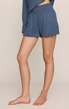 Load image into Gallery viewer, Dawn Smocked Brushed Jersey Shorts - True Navy