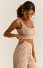 Load image into Gallery viewer, Zoe Rib Tank Bra - Green Lagoon or Iced Coffee