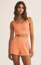 Load image into Gallery viewer, Zoe Rib Tank Bra - Malibu Orange