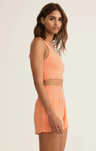 Load image into Gallery viewer, Zoe Rib Tank Bra - Malibu Orange
