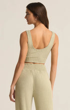 Load image into Gallery viewer, Zoe Rib Tank Bra - Green Meadow