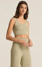 Load image into Gallery viewer, Zoe Rib Tank Bra - Green Meadow