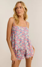 Load image into Gallery viewer, Tropical Floral Tank Bra - Baja Blue