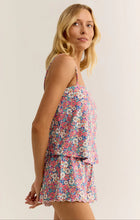 Load image into Gallery viewer, Tropical Floral Tank Bra - Baja Blue