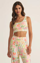 Load image into Gallery viewer, Zoe Soleil Tank Bra - white w/Beachy Print