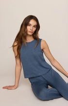 Load image into Gallery viewer, Sloane Brushed Jersey Knit Tank - True Navy