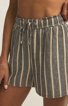 Load image into Gallery viewer, Perfect Line Shorts - Black/Natural Stripe