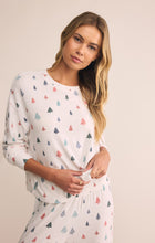 Load image into Gallery viewer, Alpine Tree LS Top - Holiday Tree Print on Vanilla Ice