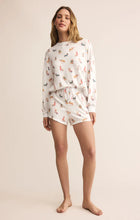 Load image into Gallery viewer, Cozy Up Pup LS Top - Holiday Pup Print on Vanilla Ice