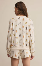 Load image into Gallery viewer, Elle Pup LS Top - Fall Pup Print on Vanilla Ice