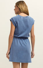 Load image into Gallery viewer, Kalani Jersey Denim Mini Dress - Santorini Indigo