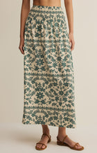 Load image into Gallery viewer, Leya Tera Paisley Smocked Skirt - Everglade