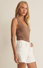 Load image into Gallery viewer, Leisurely Rib Tank - Palo Santo - Black - Cloud