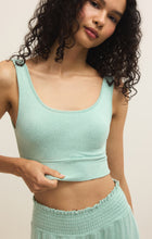 Load image into Gallery viewer, Zoe Brushed Jersey Tank Bra - Crystal Green