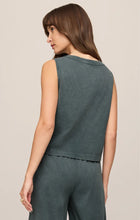 Load image into Gallery viewer, Sloane Jersey V-Neck Tank - Emerald Cove