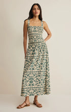 Load image into Gallery viewer, Leya Tera Paisley Smocked Top - Everglade