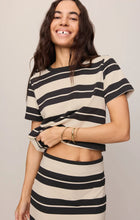 Load image into Gallery viewer, Stellan Striped Jersey Tee - Ash Black
