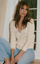 Load image into Gallery viewer, Gema Pointelle Cardigan - Cloud