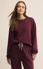 Load image into Gallery viewer, Boyfriend Cotton Sweatshirt - Merlot