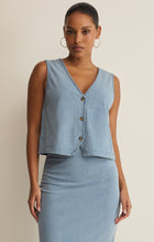 Load image into Gallery viewer, Noelle Jersey Denim Top - Ocea Air Indigo - Blue Indigo
