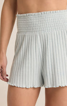 Load image into Gallery viewer, Dawn Smocked Rib Shorts - Snowflake Blue