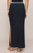 Load image into Gallery viewer, Yessenia Whipstitch Midi Skirt - Linen - Eclipse