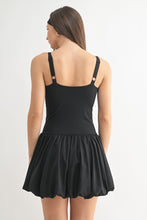 Load image into Gallery viewer, Luna Bubble Active Mini Dress - Black