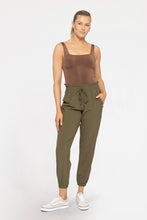 Load image into Gallery viewer, Cuffed Essential High Waist Joggers - Ivy Green - Smokey Taupe - Black