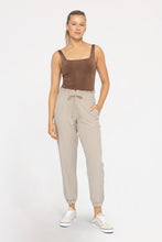Load image into Gallery viewer, Cuffed Essential High Waist Joggers - Ivy Green - Smokey Taupe - Black