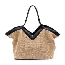 Load image into Gallery viewer, Madelyn Tote - Natural/Blk