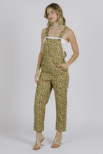 Load image into Gallery viewer, Floral Denim Overalls - Lt Green / Olive Floral