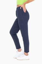 Load image into Gallery viewer, Cotton Blend Textured Pant - Navy
