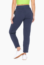 Load image into Gallery viewer, Cotton Blend Textured Pant - Navy
