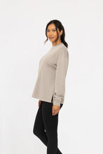 Load image into Gallery viewer, Elevated Oversized Crew Neck Pullover - Surf Spray (shown in fog grey)