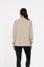 Load image into Gallery viewer, Elevated Oversized Crew Neck Pullover - Surf Spray (shown in fog grey)