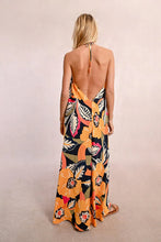 Load image into Gallery viewer, Mango Mary Jane Maxi Dress - Yellow/Orange Multi