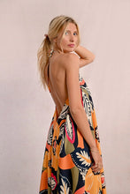 Load image into Gallery viewer, Mango Mary Jane Maxi Dress - Yellow/Orange Multi
