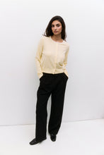 Load image into Gallery viewer, Montana Cardigan - Butter/White