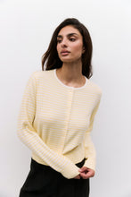 Load image into Gallery viewer, Montana Cardigan - Butter/White