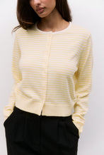 Load image into Gallery viewer, Montana Cardigan - Butter/White